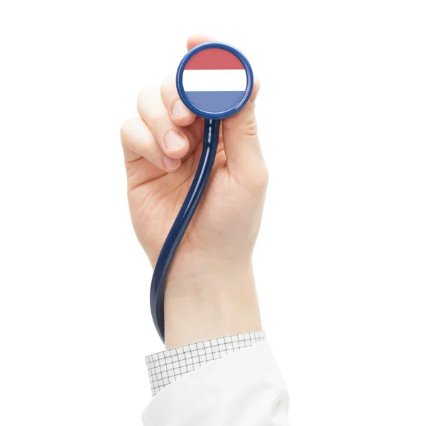 Stethoscope with flag series - Netherlands — Stock Photo, Image