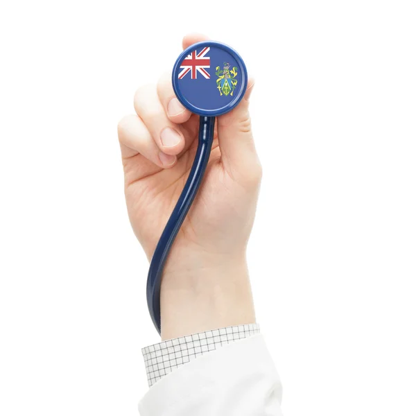 Stethoscope with flag series - Pitcairn Island — Stock Photo, Image