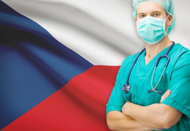 Cerrah ile arka plan serisi - Çek Cumhuriyeti ulusal bayrak