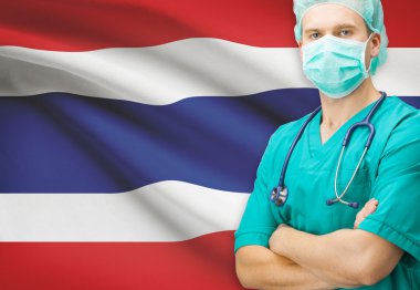 Cerrah ile arka plan serisi - Tayland ulusal bayrak