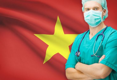 Cerrah ile arka plan serisi - Vietnam ulusal bayrak