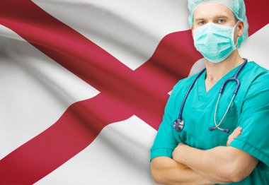 Cerrah bizimle Devlet bayrağı arka plan serisi - Alabama