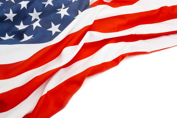 USA flag with place for your text - close up studio shot — Stock Photo, Image