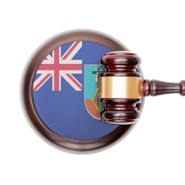 National legal system conceptual series - Montserrat — Stock Photo, Image