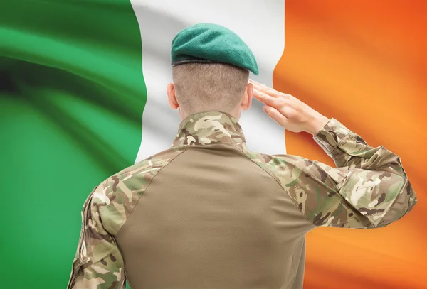 배경 개념 시리즈-아일랜드 국기와 국가 군대 — 스톡 사진