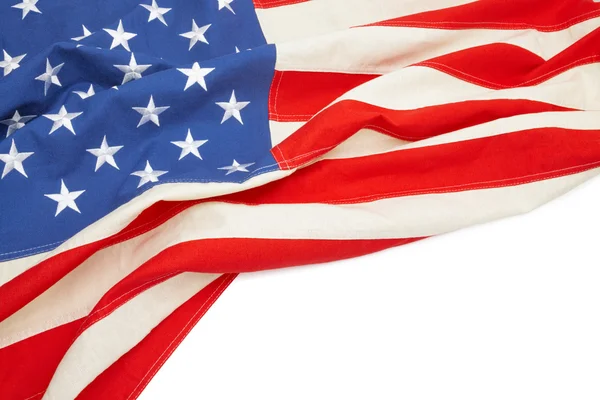 Studio shot of USA flag with place for your text — Stock Photo, Image