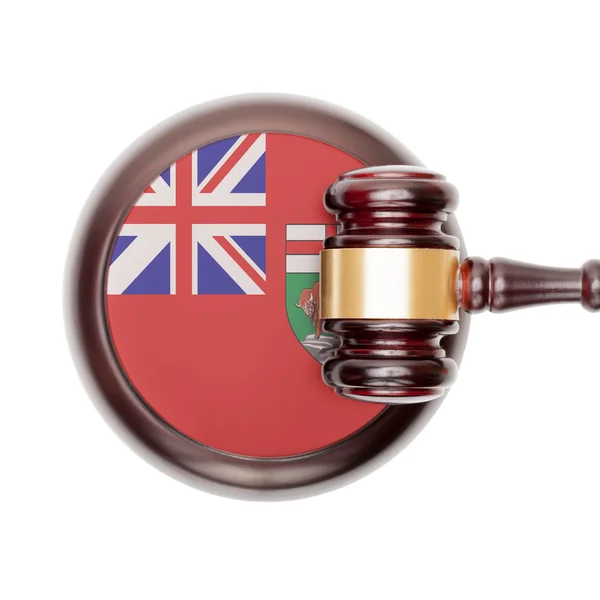 Canadian legal system conceptual series - Manitoba — Stock Photo, Image