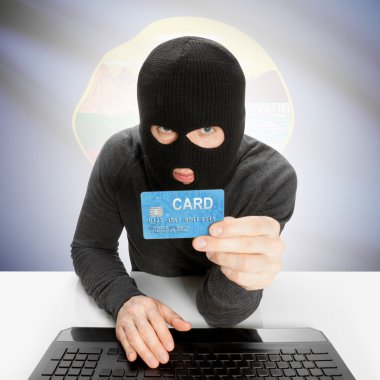 Kredi kartı bizimle Devlet bayrağı - Montana tutan hacker