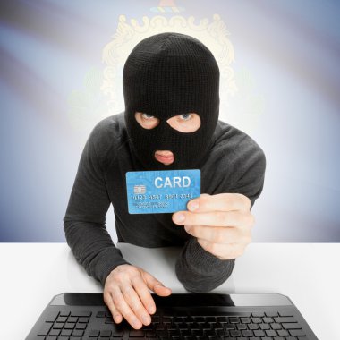 Kredi kartı bizimle Devlet bayrağı - Vermont tutan hacker