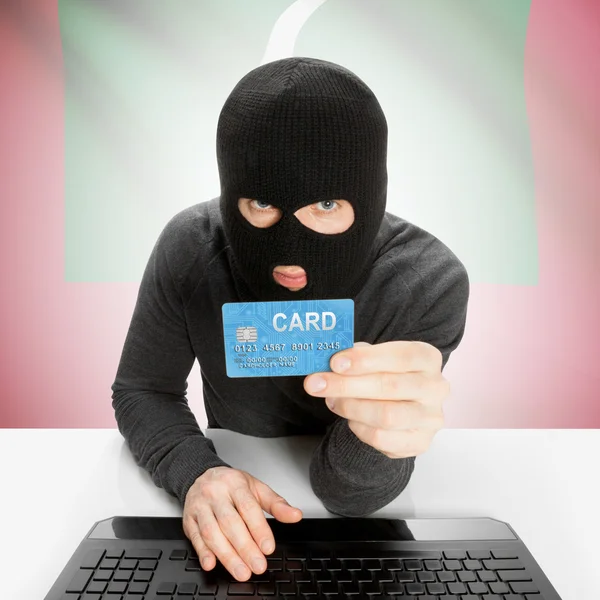 Cybercrime concept with national flag - Maldives — Stock Photo, Image