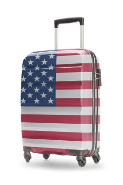 O - Amerika Birleşik Devletleri Ulusal bayrağını bavulla