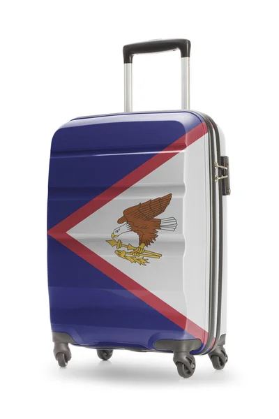 Suitcase with national flag on it - American Samoa — Stock Photo, Image