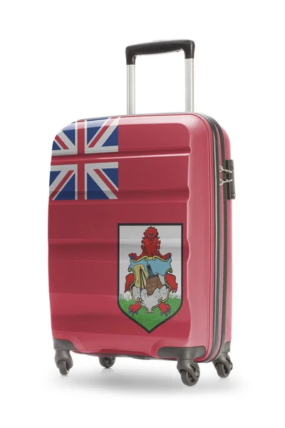 Valise avec drapeau national là-dessus - Bermudes — Photo