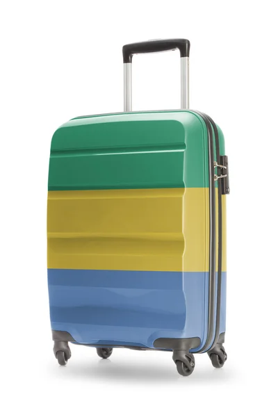 Suitcase with national flag on it - Gabon — Stock Photo, Image