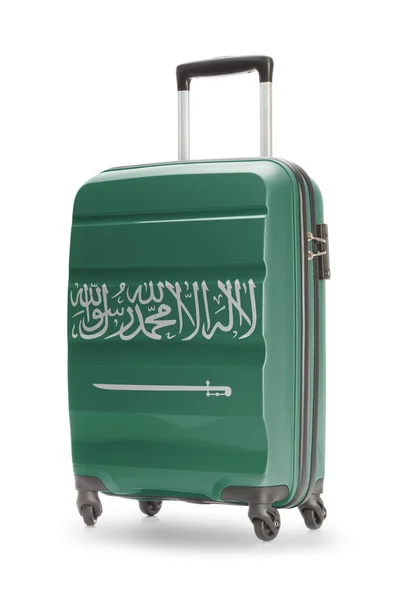 Suitcase with national flag on it - Saudi Arabia — Stock Photo, Image