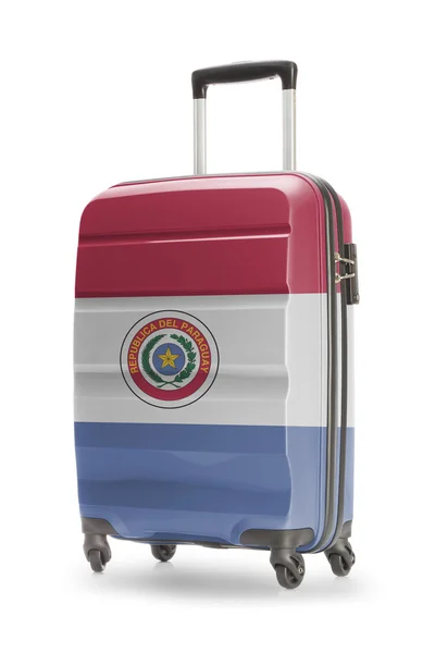 Valise avec drapeau national là-dessus - Paraguay — Photo