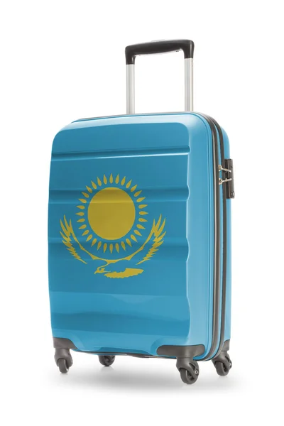 Suitcase with national flag on it - Kazakhstan — Stock Photo, Image