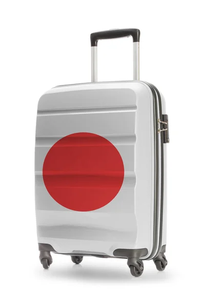 Βαλίτσα με εθνική σημαία σε αυτό - Ιαπωνία — Φωτογραφία Αρχείου