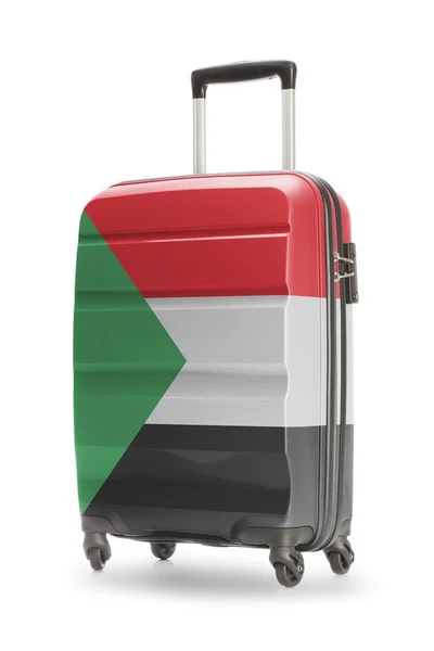 Suitcase with national flag on it - Sudan — Stock Photo, Image