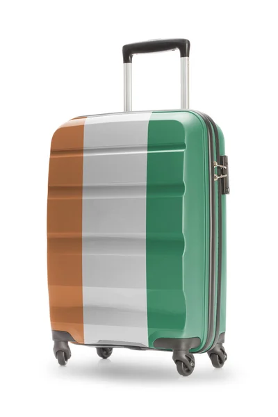 Bőröndöt rajta - Elefántcsontpart zászlaja — Stock Fotó