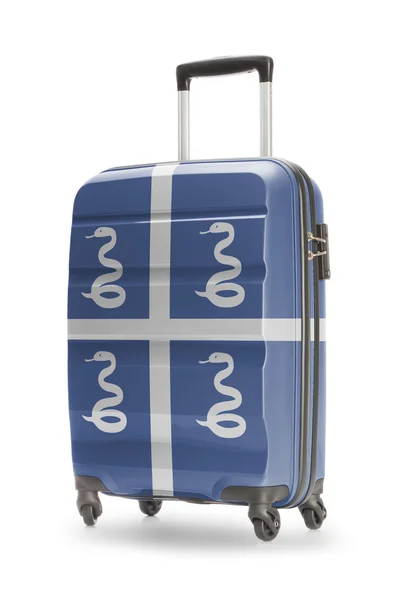 Resväska med nationella flagga på den - Martinique — Stockfoto