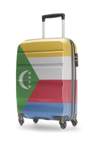 Suitcase with national flag on it - Comoros — Stock Photo, Image