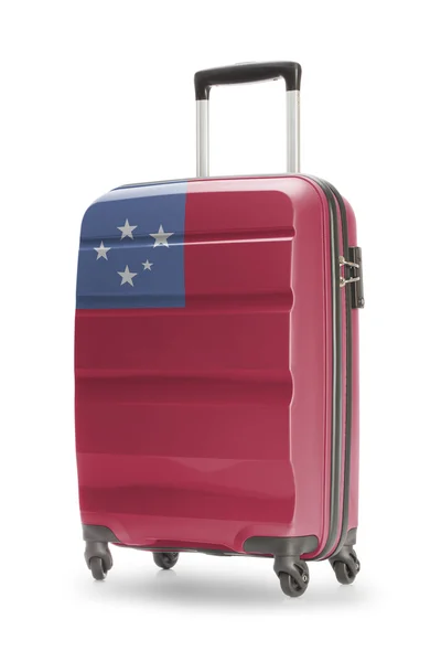 Suitcase with national flag on it - Samoa — Stock Photo, Image