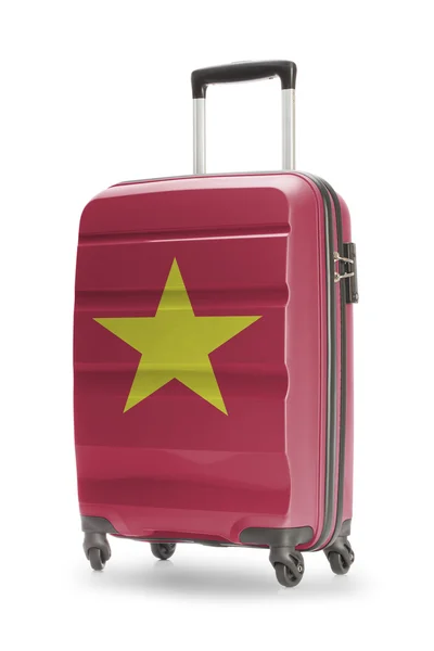 Suitcase with national flag on it - Vietnam — Stock Photo, Image