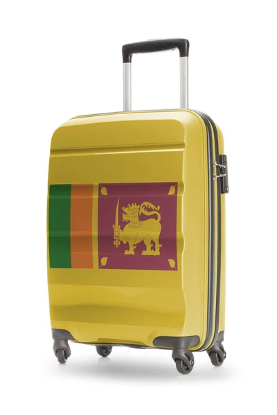 Suitcase with national flag on it - Sri Lanka — Stock Photo, Image