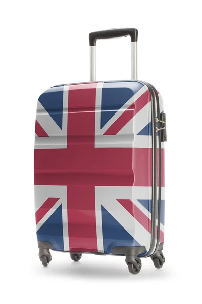 Suitcase with national flag on it - United Kingdom — Stock Photo, Image