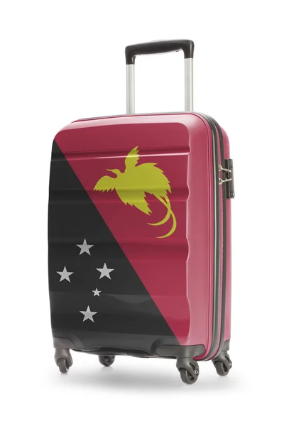 Suitcase with national flag on it - Papua New Guinea — Stock Photo, Image