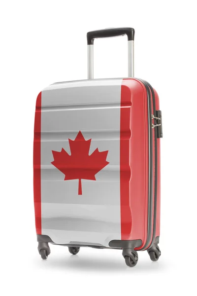 Suitcase with national flag on it - Canada — Stock Photo, Image