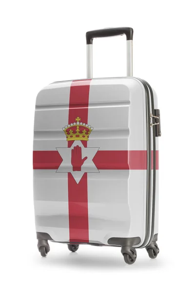 Bőröndöt rajta - Észak-Írország zászlaja — Stock Fotó