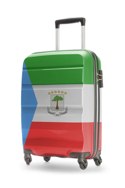 Koffer mit Nationalflagge drauf - Äquatorialguinea — Stockfoto