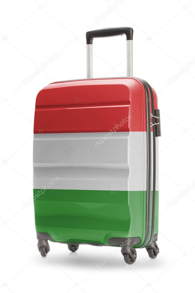 Suitcase with national flag on it - Hungary