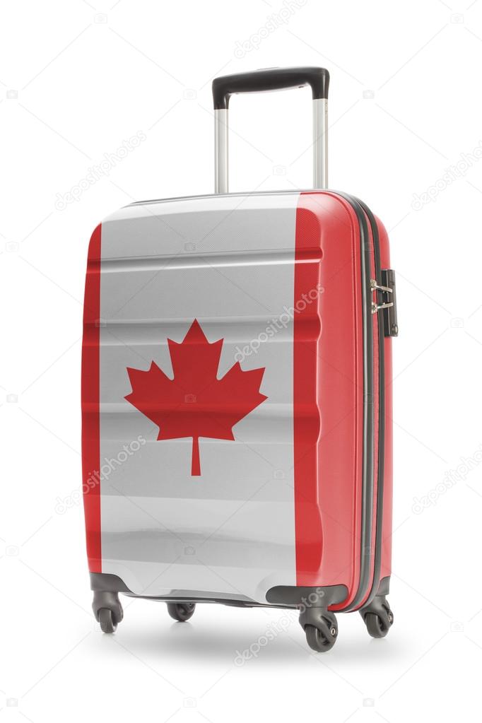 Suitcase with national flag on it - Canada
