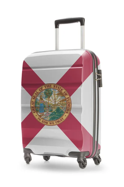 Suitcase with US state flag on it - Florida — Stock Photo, Image