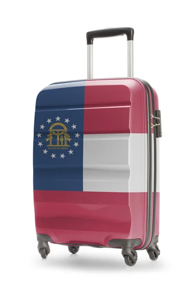 Suitcase with US state flag on it - Georgia — Stock Photo, Image