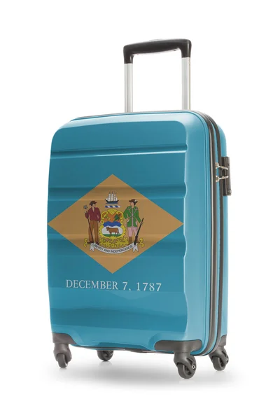 Suitcase with US state flag on it - Delaware — kuvapankkivalokuva