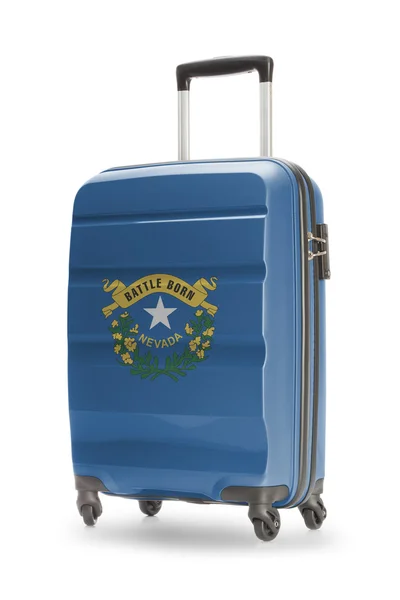 Suitcase with US state flag on it - Nevada — Stock Photo, Image