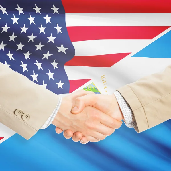 Unternehmer-Handshake - USA und Nicaragua — Stockfoto