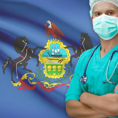 Cerrah bizimle arka plan serisi - Pennsylvania bayrakları devletler