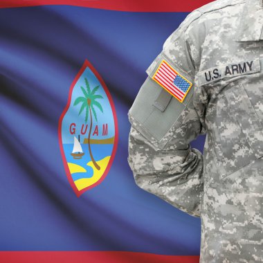Amerikalı bir asker bayrağı serisi - Guam