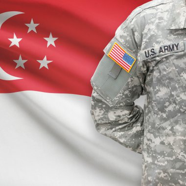 Amerikalı bir asker bayrağı serisi - Singapur