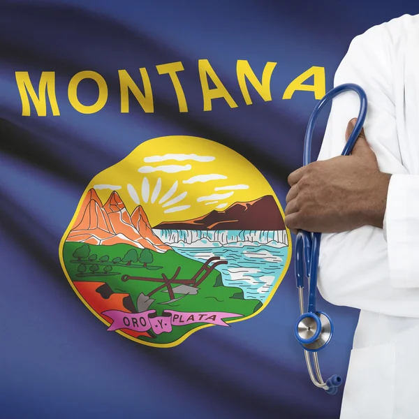 Koncepció-nemzeti egészségügyi sorozat - Montana — Stock Fotó