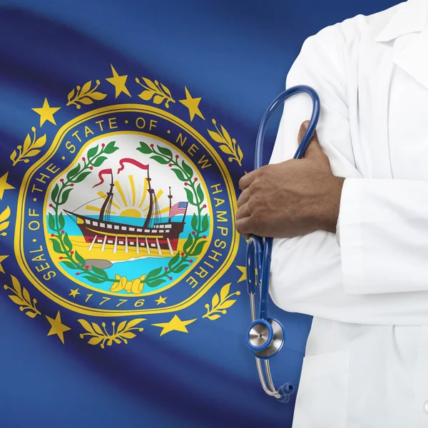 Concetto di serie di sanitari nazionali - New Hampshire — Foto Stock