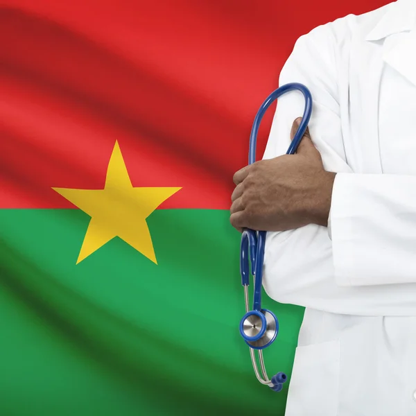 Koncepcja krajowej opieki zdrowotnej serii - Burkina Faso — Zdjęcie stockowe