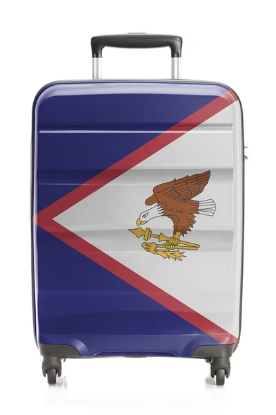 国旗系列-美属萨摩亚的手提箱 — 图库照片