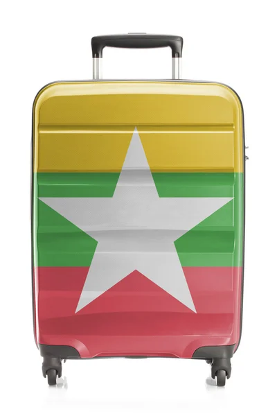 Koffer met nationale vlag serie - Birma — Stockfoto