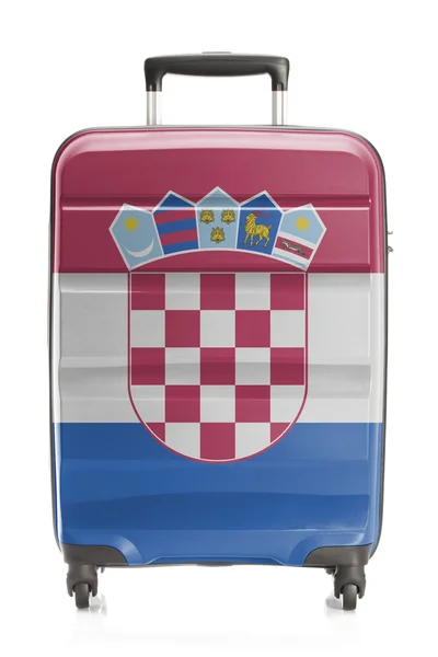 Bőrönd, nemzeti zászló sorozat - Horvátország — Stock Fotó